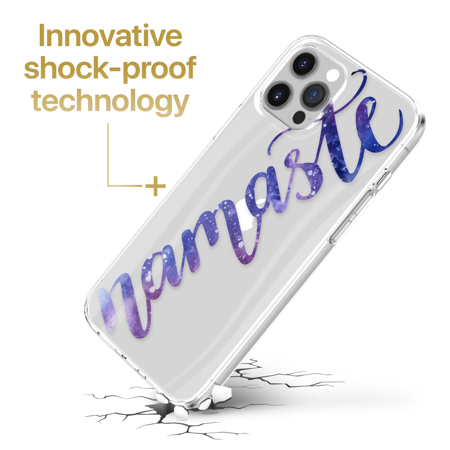 Namaste TPU Clear Phone Case for iPhone & Samsung Phones