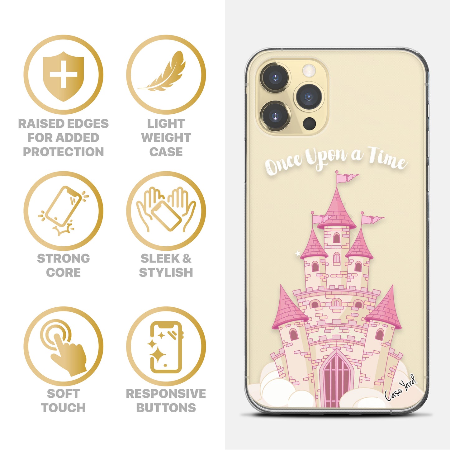 Once Upon a Time TPU Clear Phone Case for iPhone & Samsung Phones