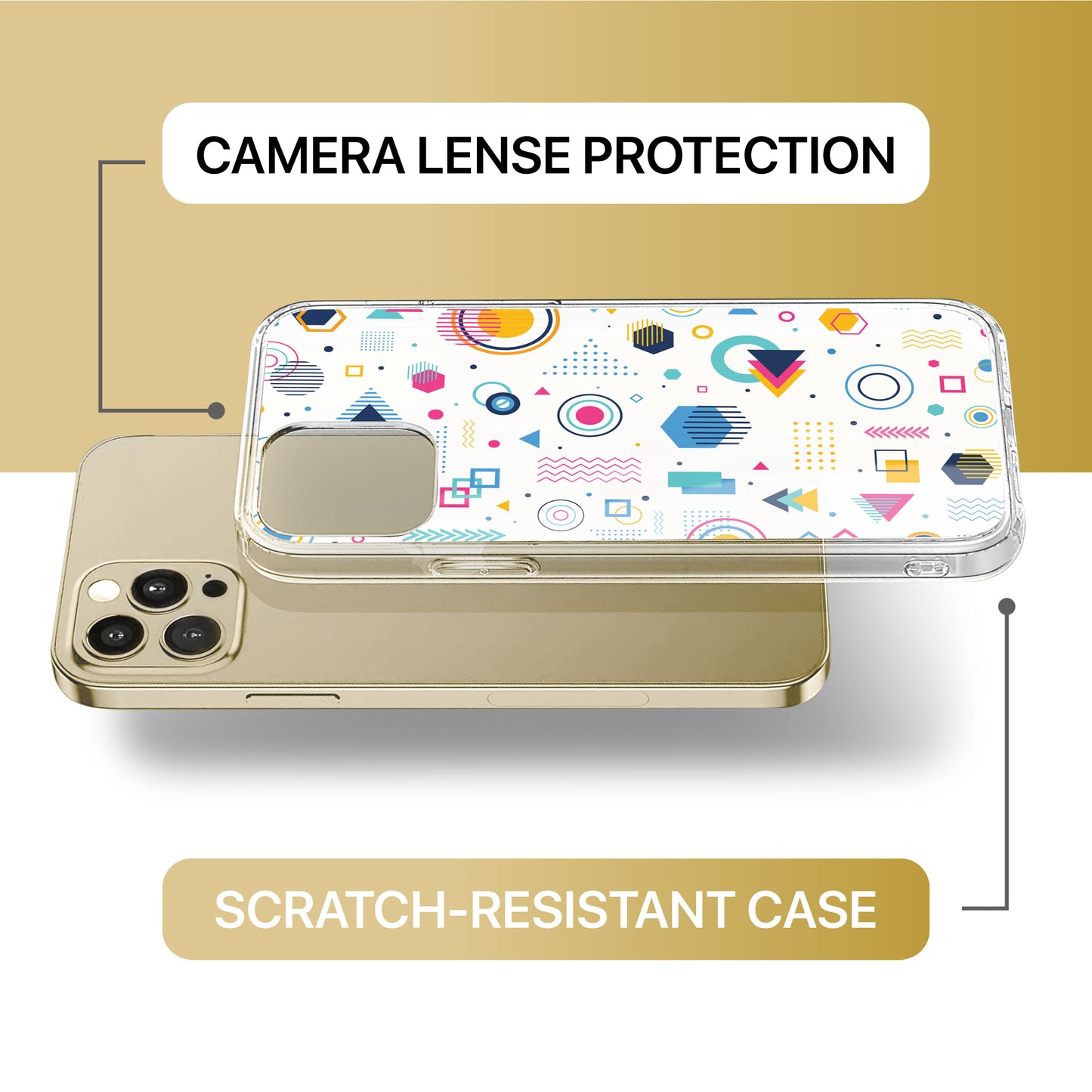 Geomac TPU Clear Phone Case for iPhone & Samsung Phones