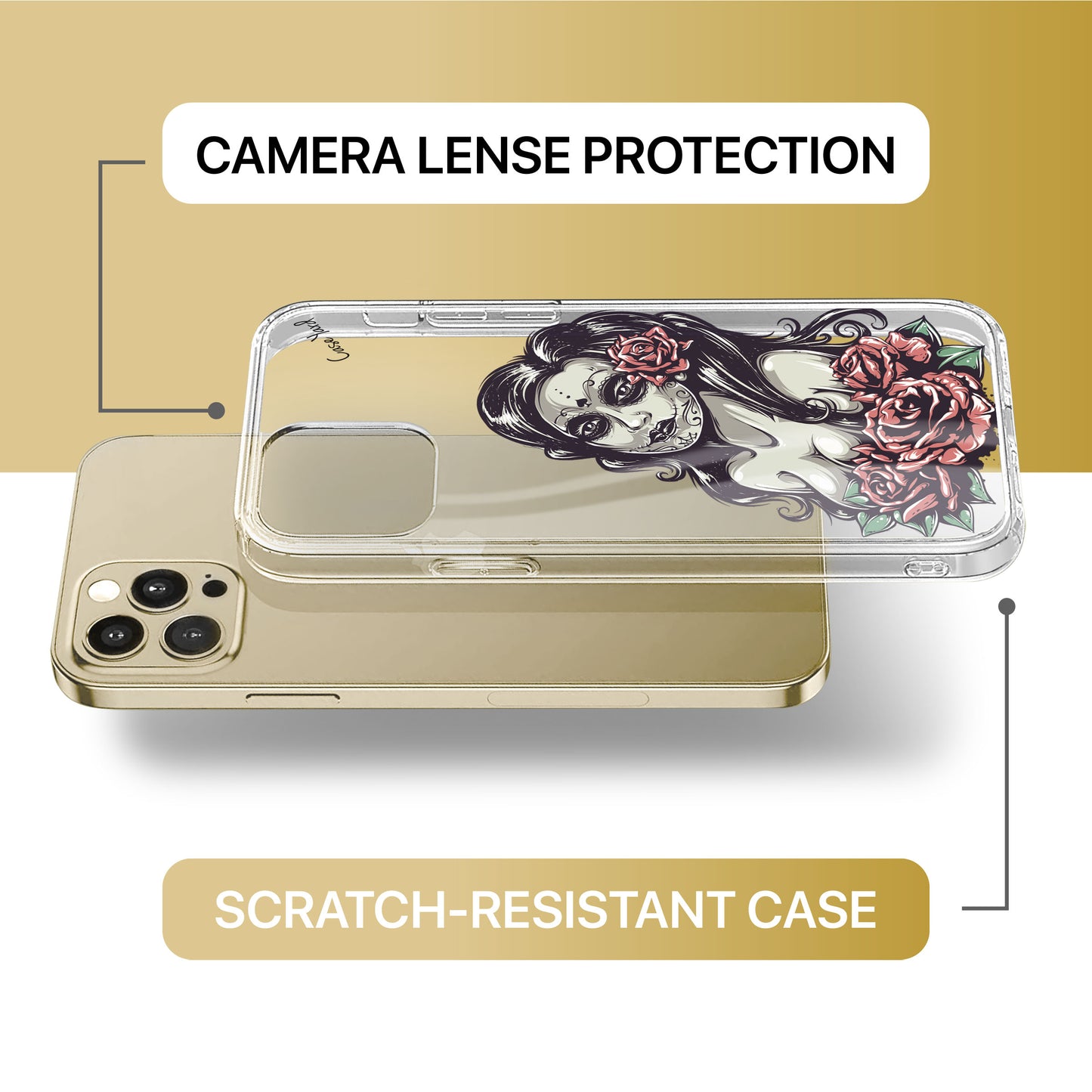 Chicas de los Muertos TPU Clear Phone Case for iPhone & Samsung Phones