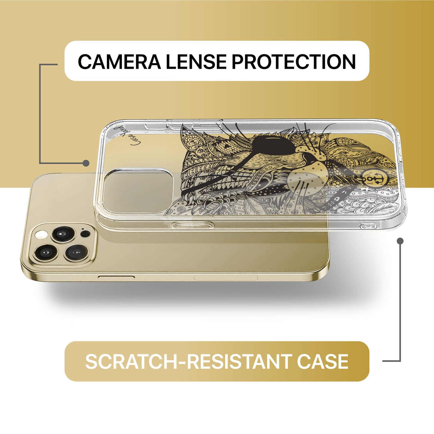 Bad Cat TPU Clear Phone Case for iPhone & Samsung Phones