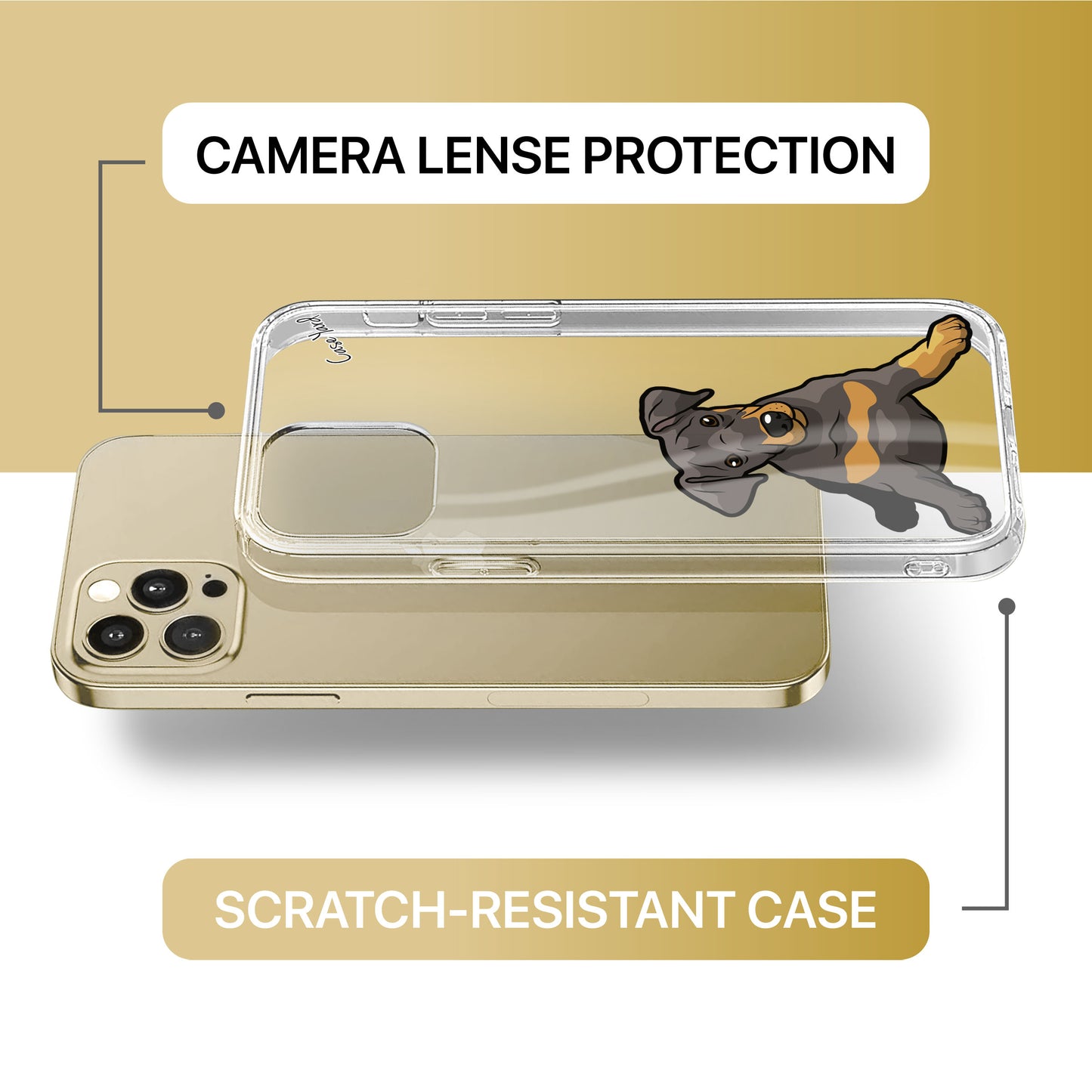 Pincher TPU Clear Phone Case for iPhone & Samsung Phones
