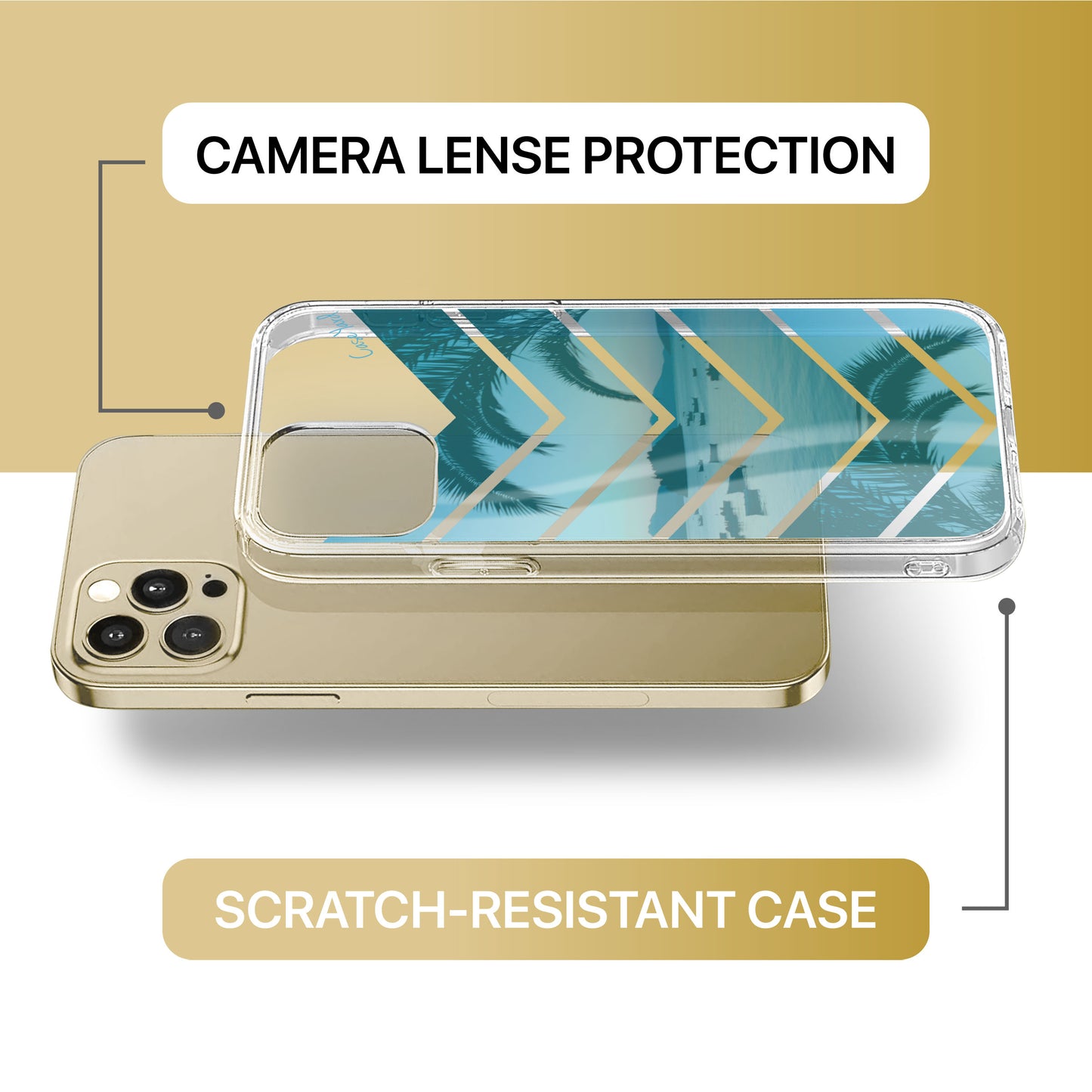 Paradise TPU Clear Phone Case for iPhone & Samsung Phones
