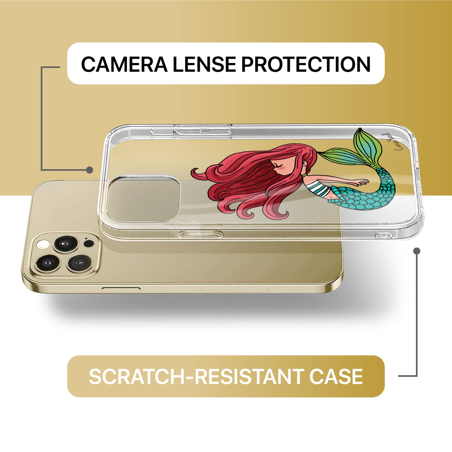 Princess of the Sea TPU Clear Phone Case for iPhone & Samsung Phones