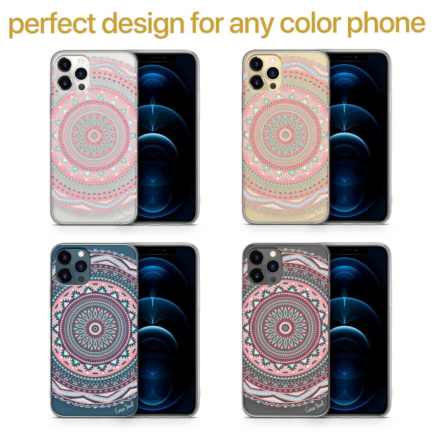 Anna Mandala TPU Clear Phone Case for iPhone & Samsung Phones