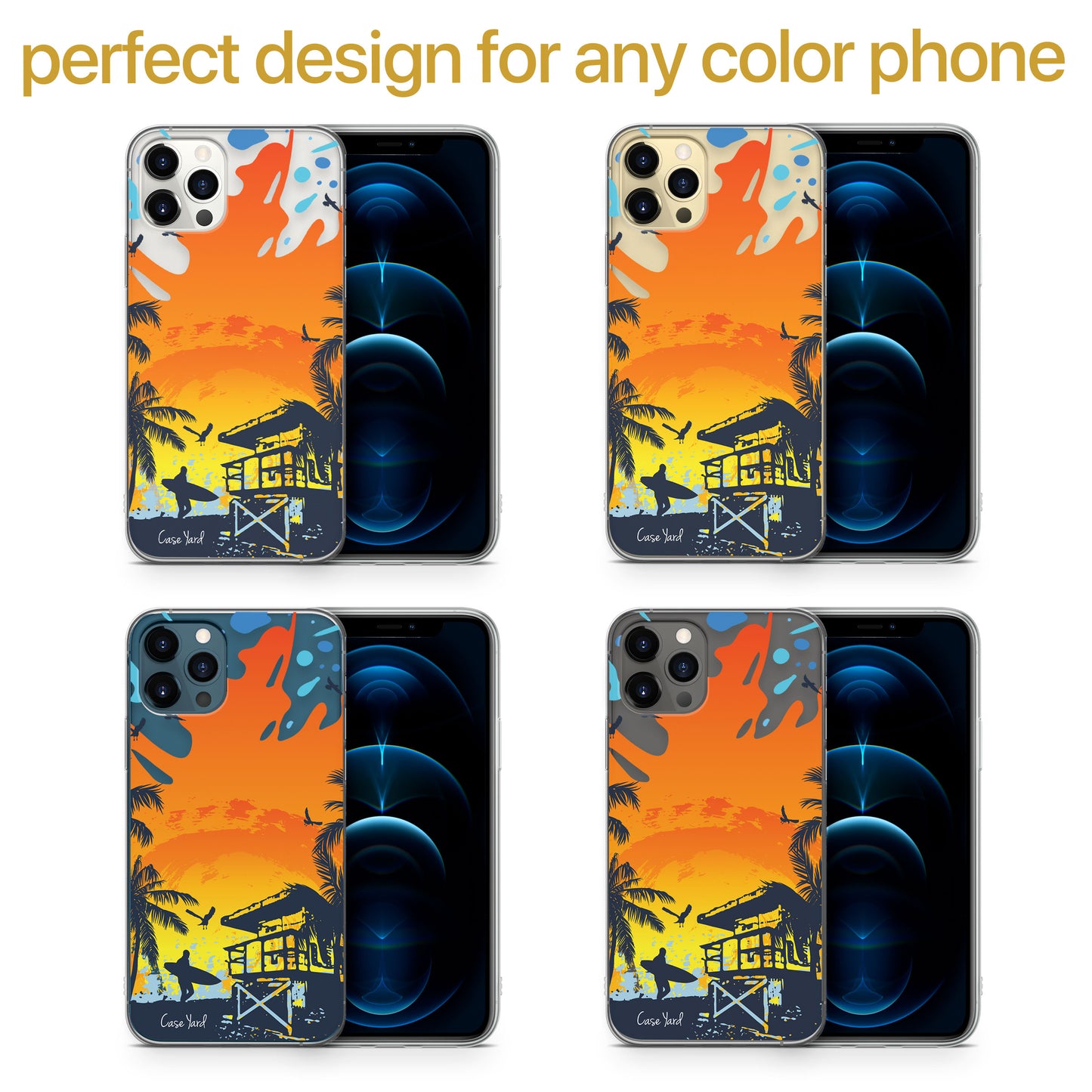Lifeguard TPU Clear Phone Case for iPhone & Samsung Phones