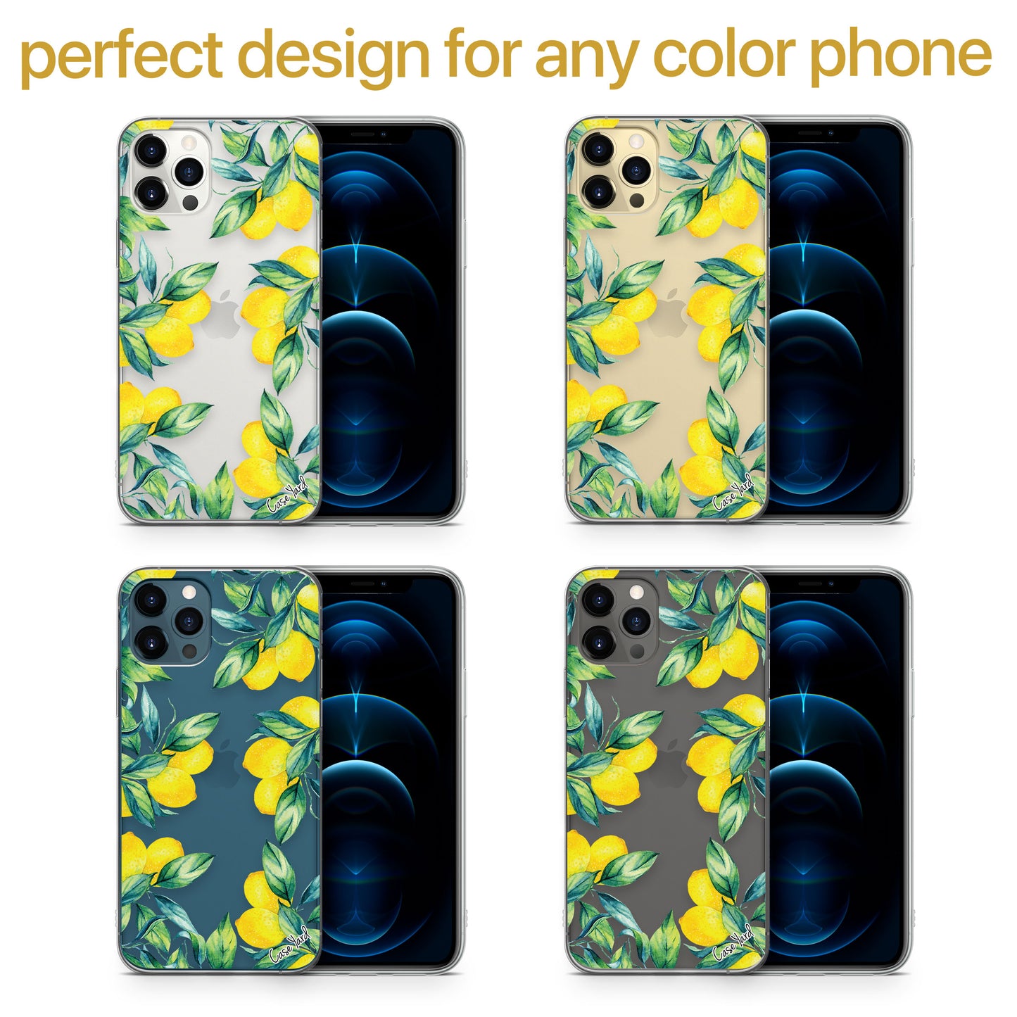 Lemons TPU Clear Phone Case for iPhone & Samsung Phones