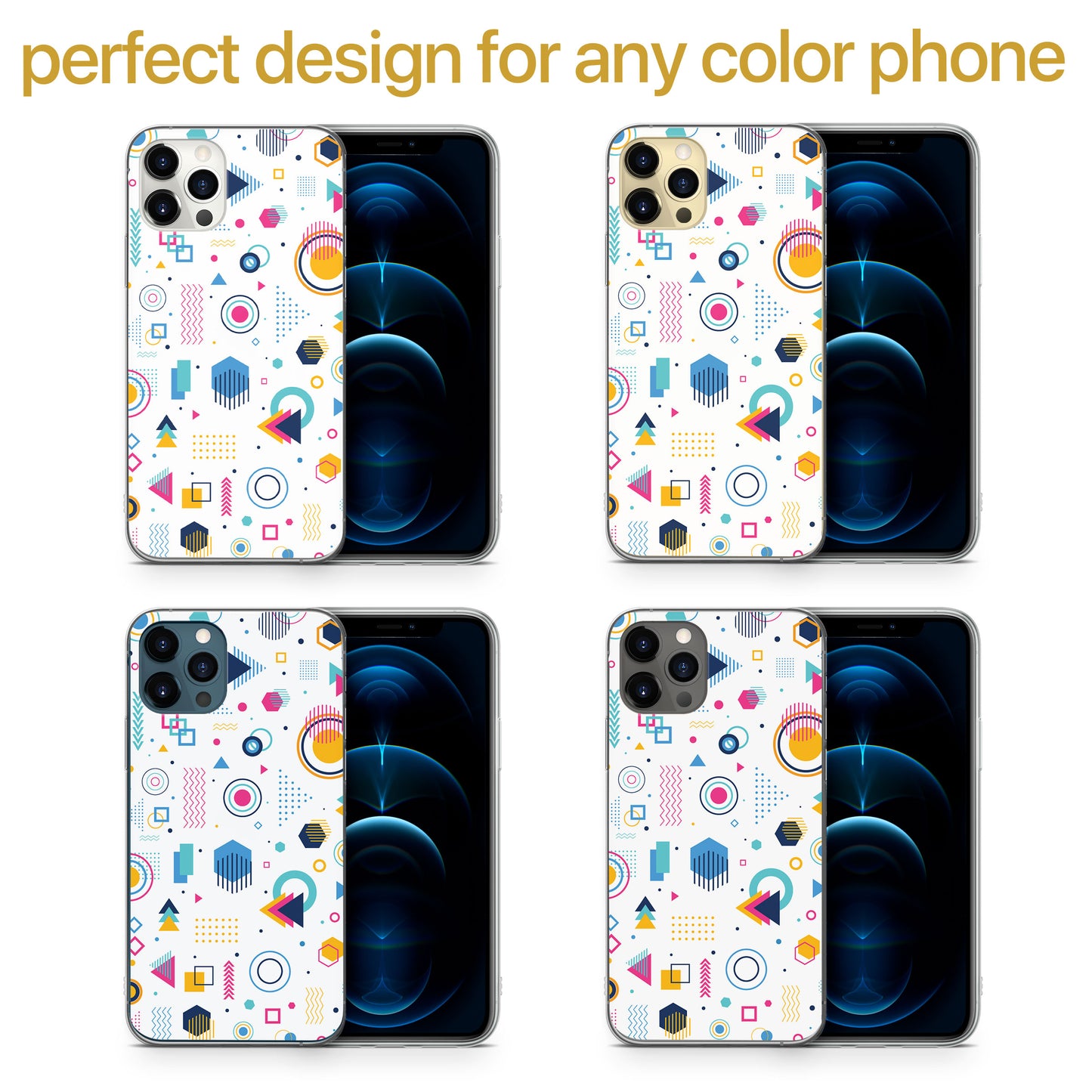 Geomac TPU Clear Phone Case for iPhone & Samsung Phones