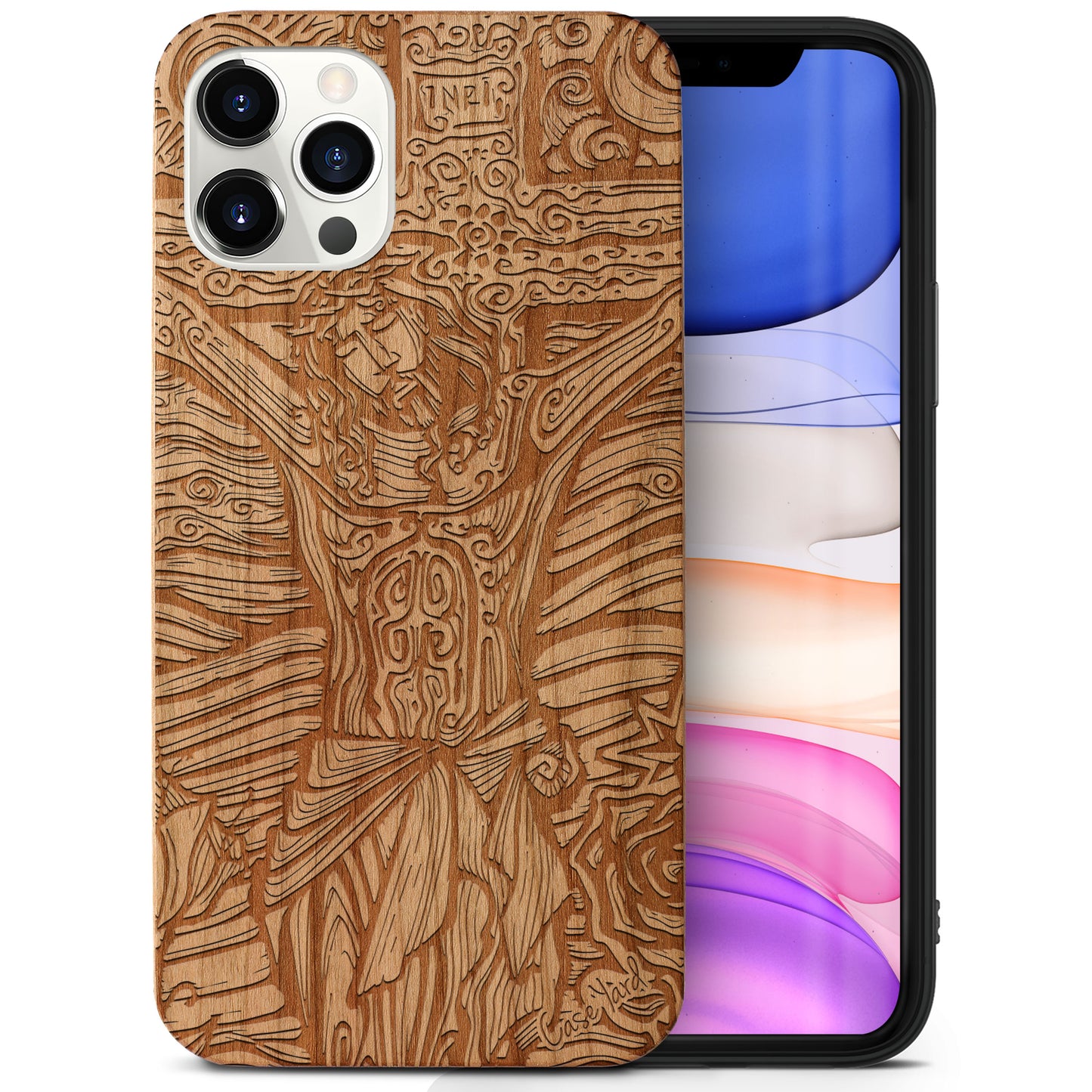 Jesus Wooden Laser Engraved Phone Case