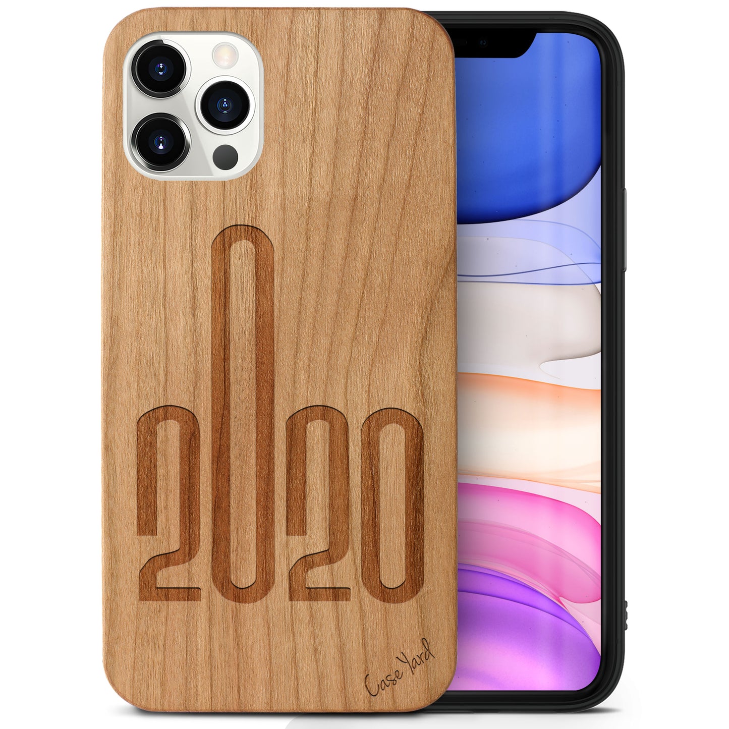 2020 Wooden Laser Engraved Phone Case for iPhone & Samsung Phones