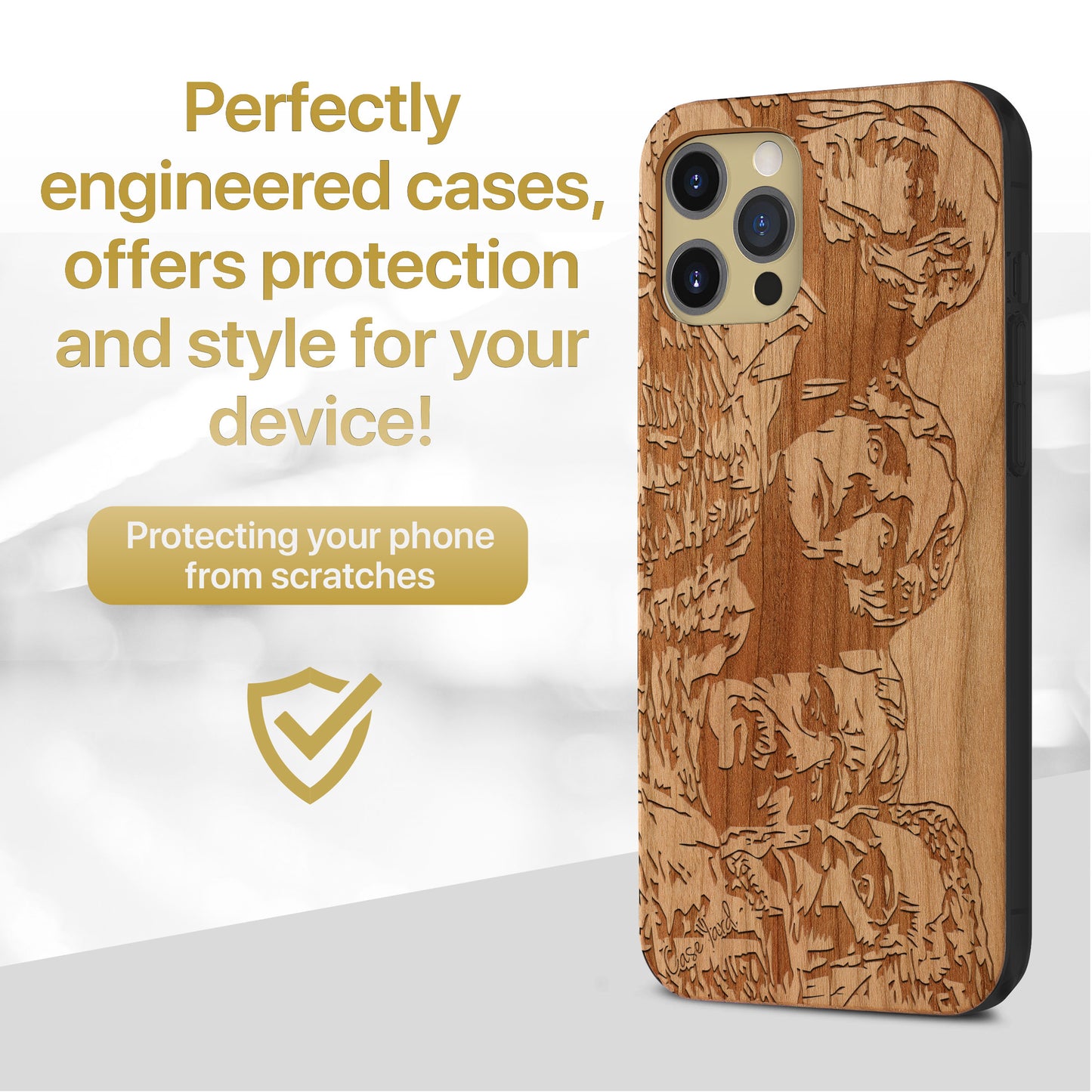 Mount Rushmore Wooden Laser Engraved Phone Case for iPhone