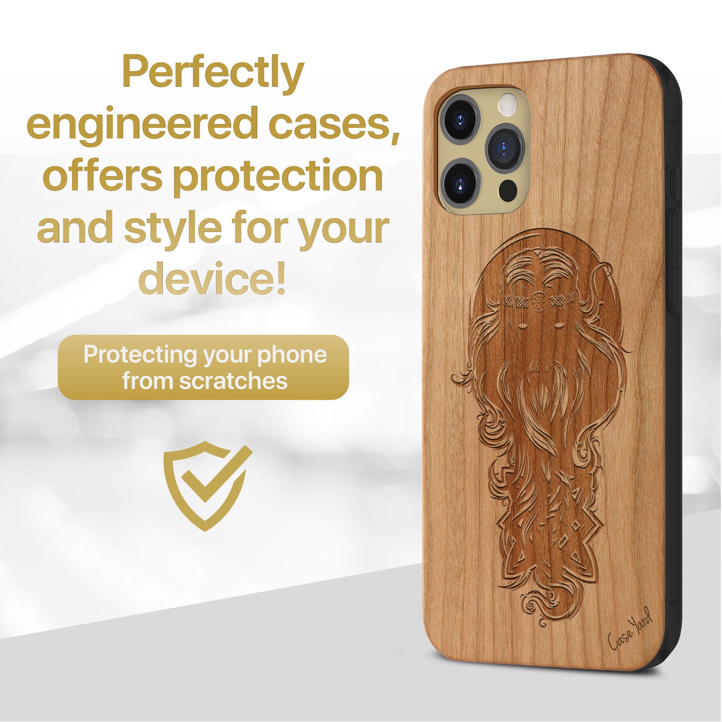 Svarog Wooden Laser Engraved Phone Case for iPhone