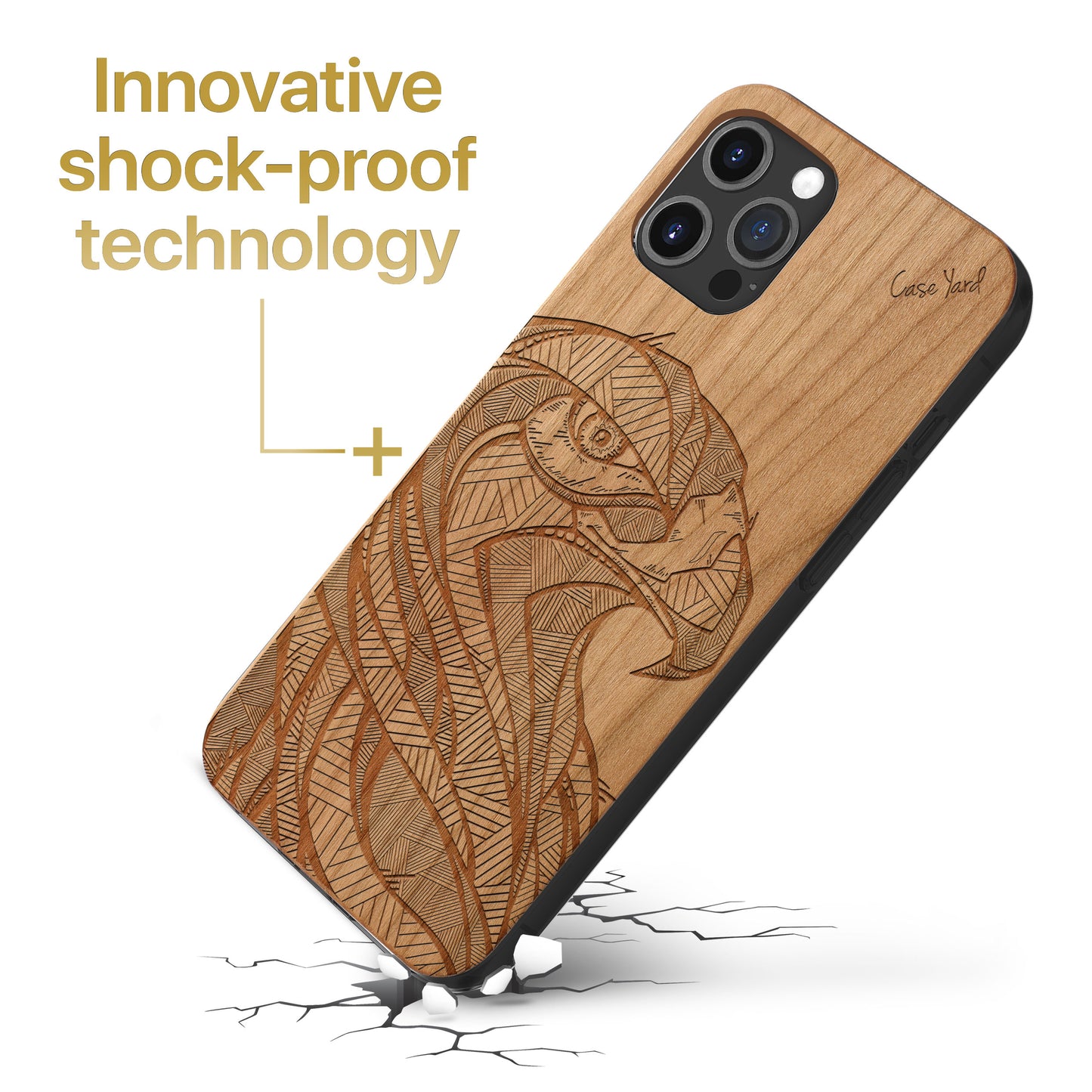 Eagle Wooden Laser Engraved Phone Case for iPhone
