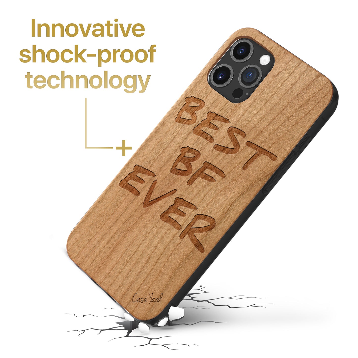 Best BF Ever Wooden Laser Engraved Phone Case for iPhone & Samsung Phones