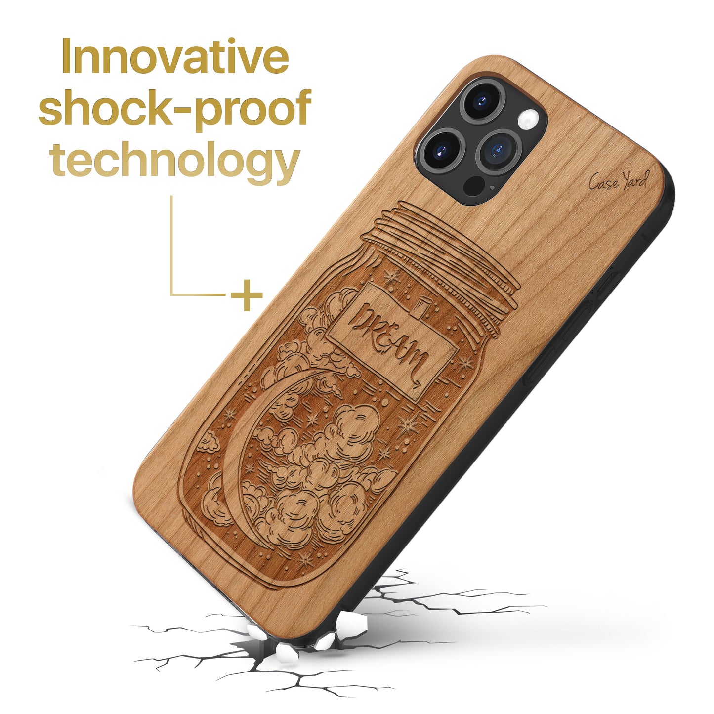 Jar of Dreams Wooden Laser Engraved Phone Case