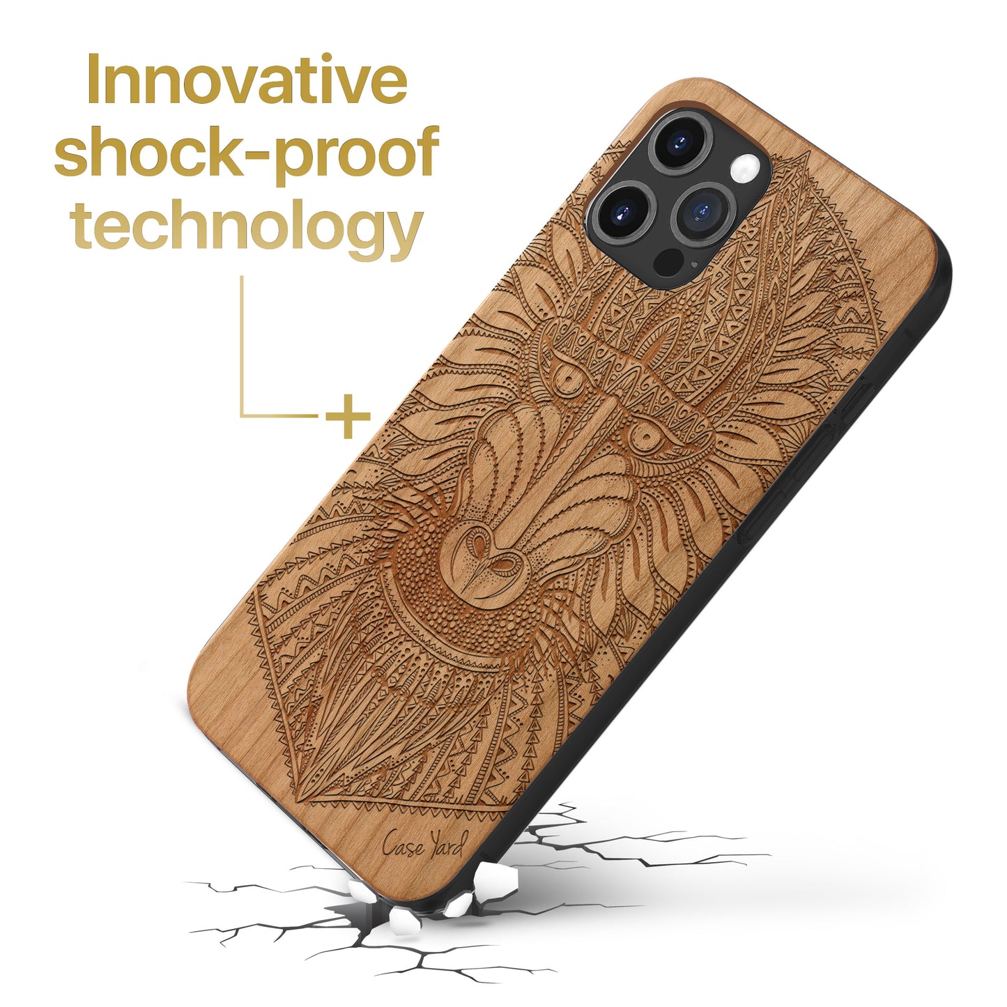 Baboon Monkey Wooden Laser Engraved Phone Case