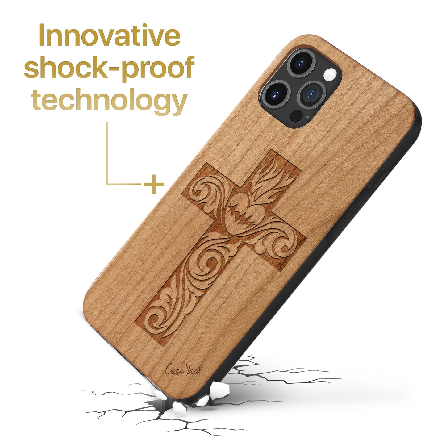 Cross 2 Case Wooden Laser Engraved Phone Case