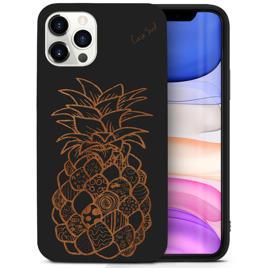 Pineapple Express Wooden Laser Engraved Phone Case