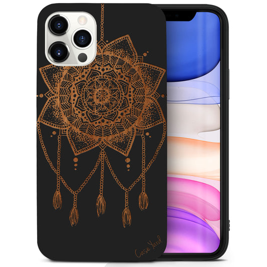 Small Dream Catcher Wooden Laser Engraved Phone Case for iPhone
