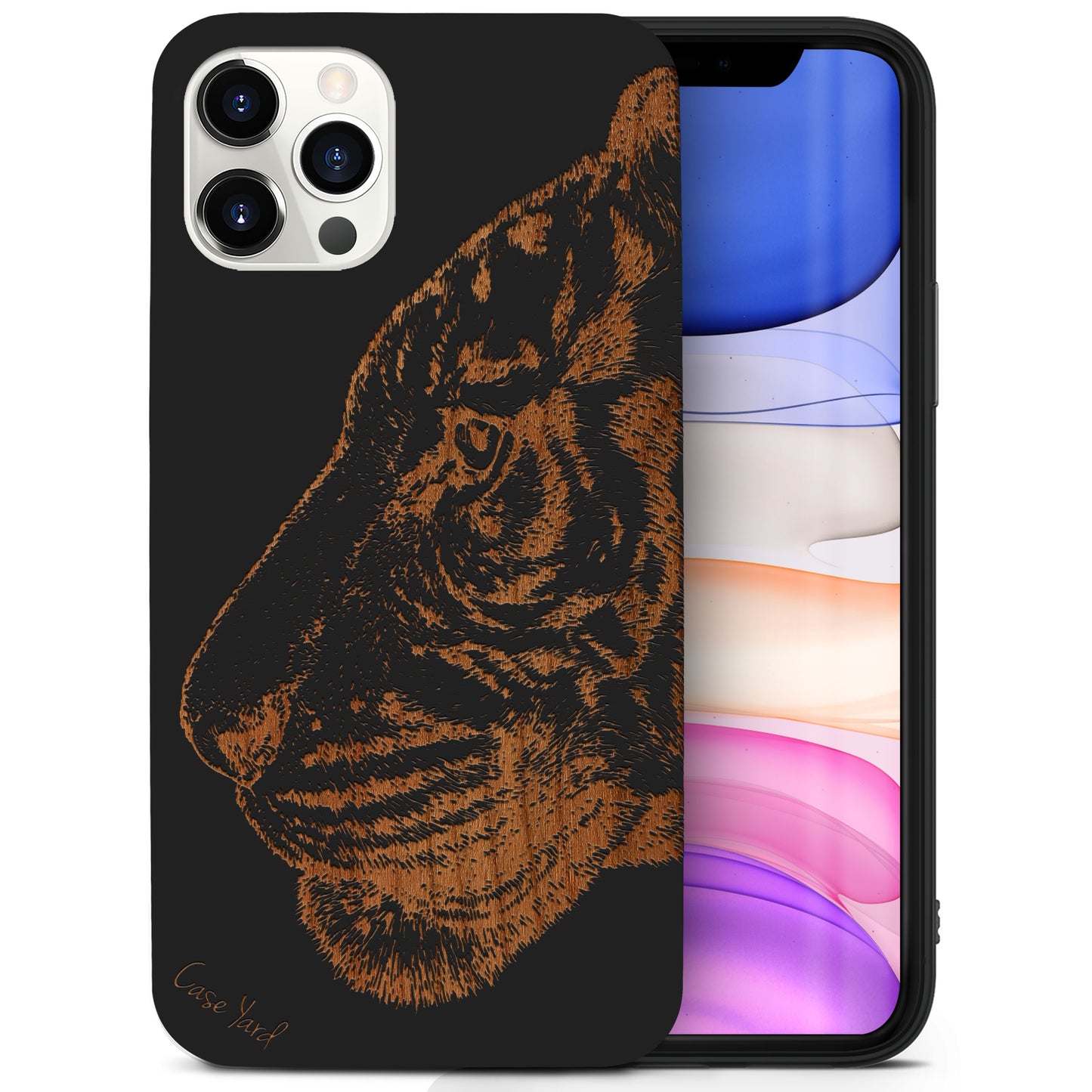 Bengal Tiger Wooden Laser Engraved Phone Case for iPhone & Samsung Phones