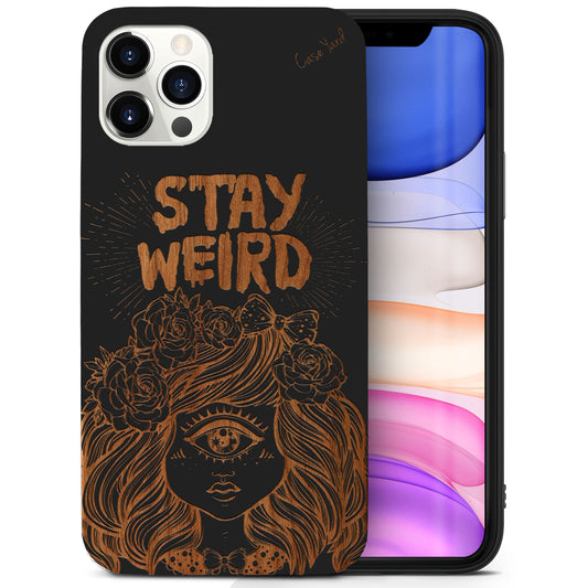 Monster Girl Wooden Laser Engraved Phone Case for iPhone