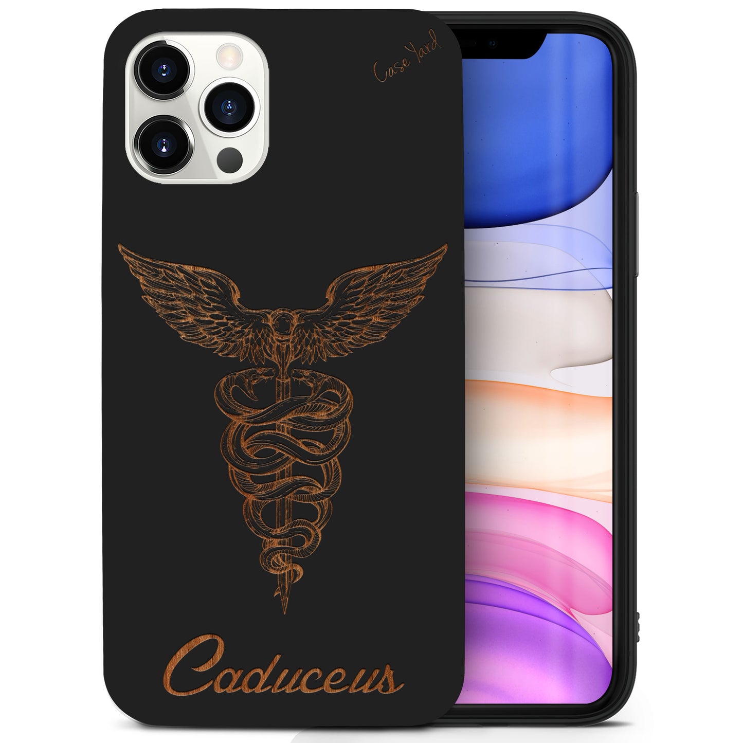 Mercury Wooden Laser Engraved Phone Case for iPhone