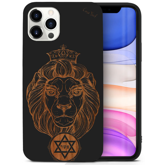 Lion of Judah Wooden Laser Engraved Phone Case for iPhone