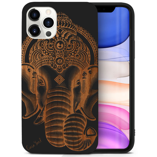 Ganesh Wooden Laser Engraved Phone Case for iPhone