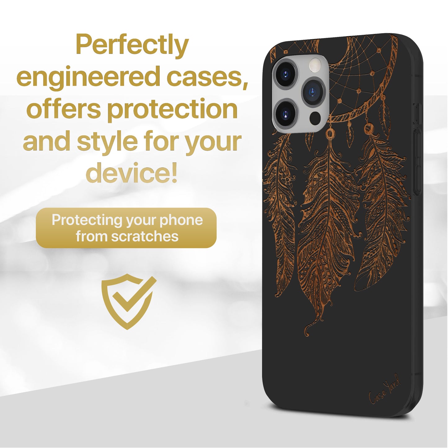 Dream Catcher Wooden Laser Engraved Phone Case
