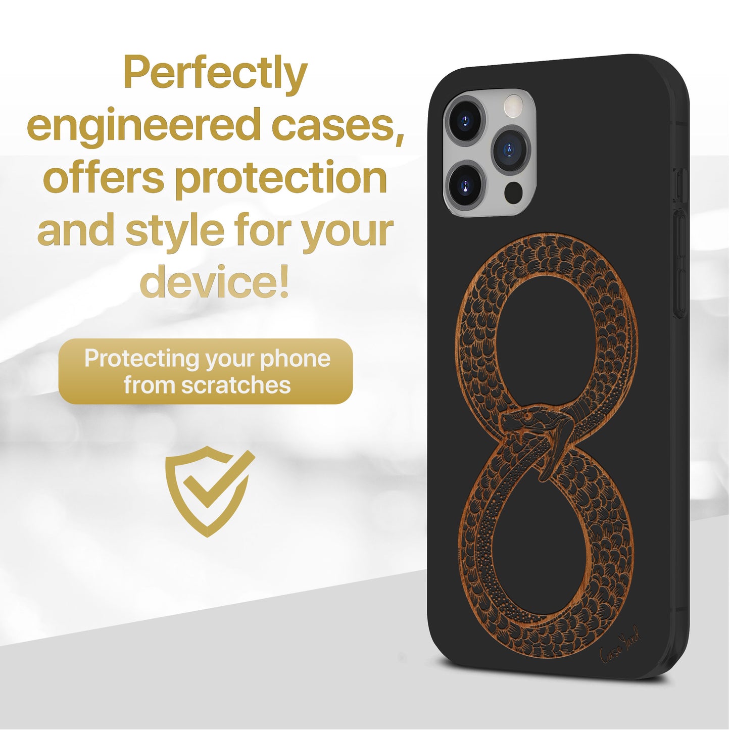 Eternal Life Wooden Laser Engraved Phone Case for iPhone