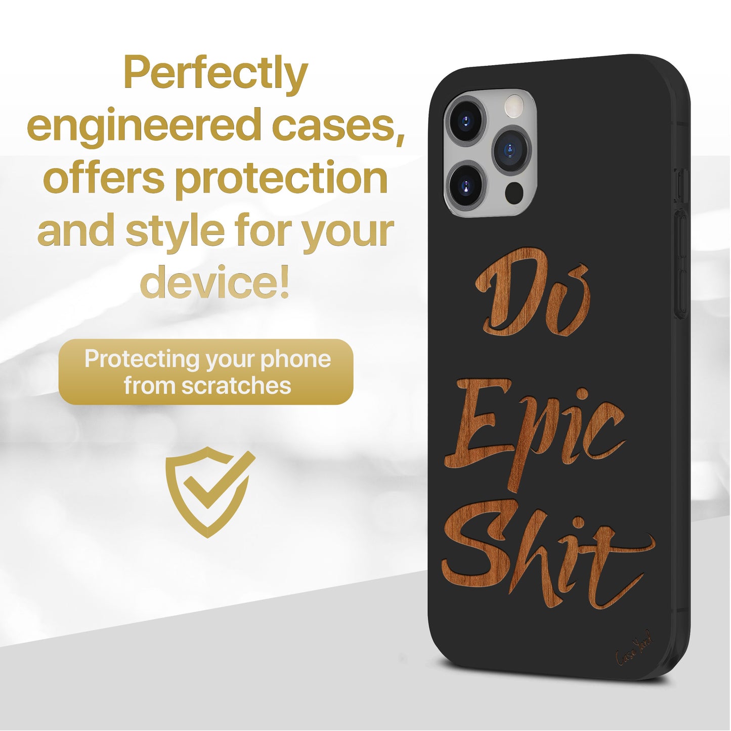 Do Epic Shit Wooden Laser Engraved Phone Case for iPhone & Samsung Phones