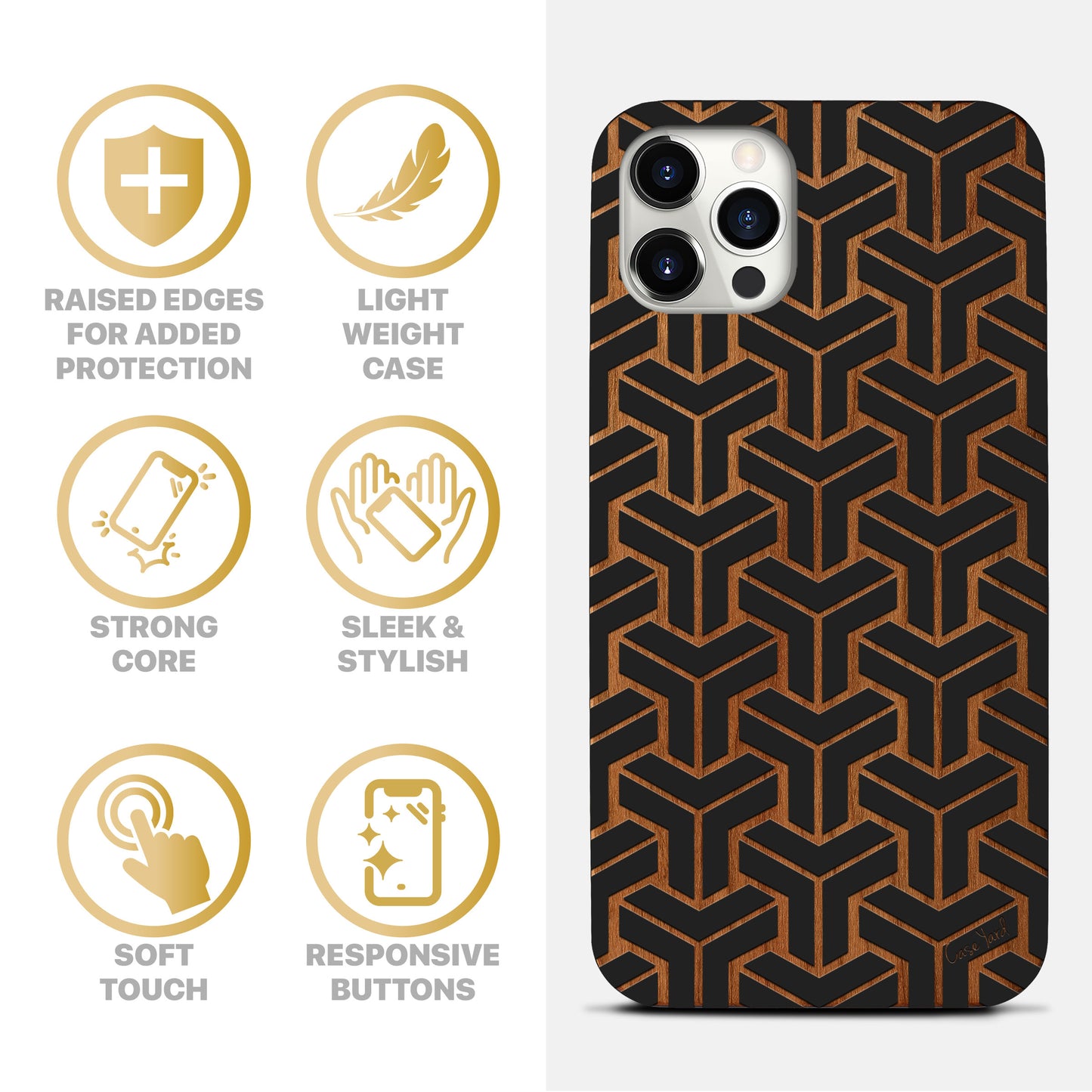 Pineapple Express Best Buds Wooden Laser Engraved Phone Case for iPhone