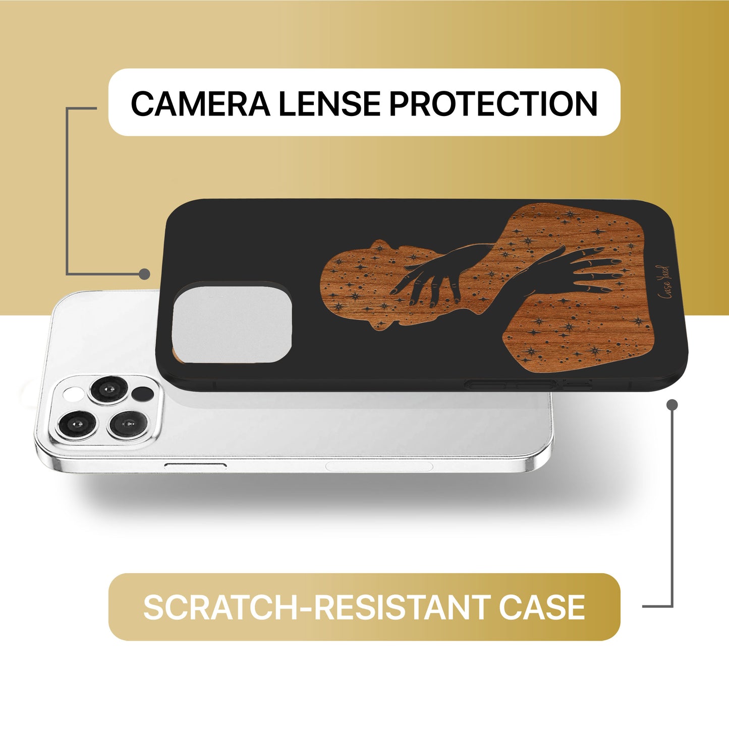 Mystic Lady Wooden Laser Engraved Phone Case for iPhone