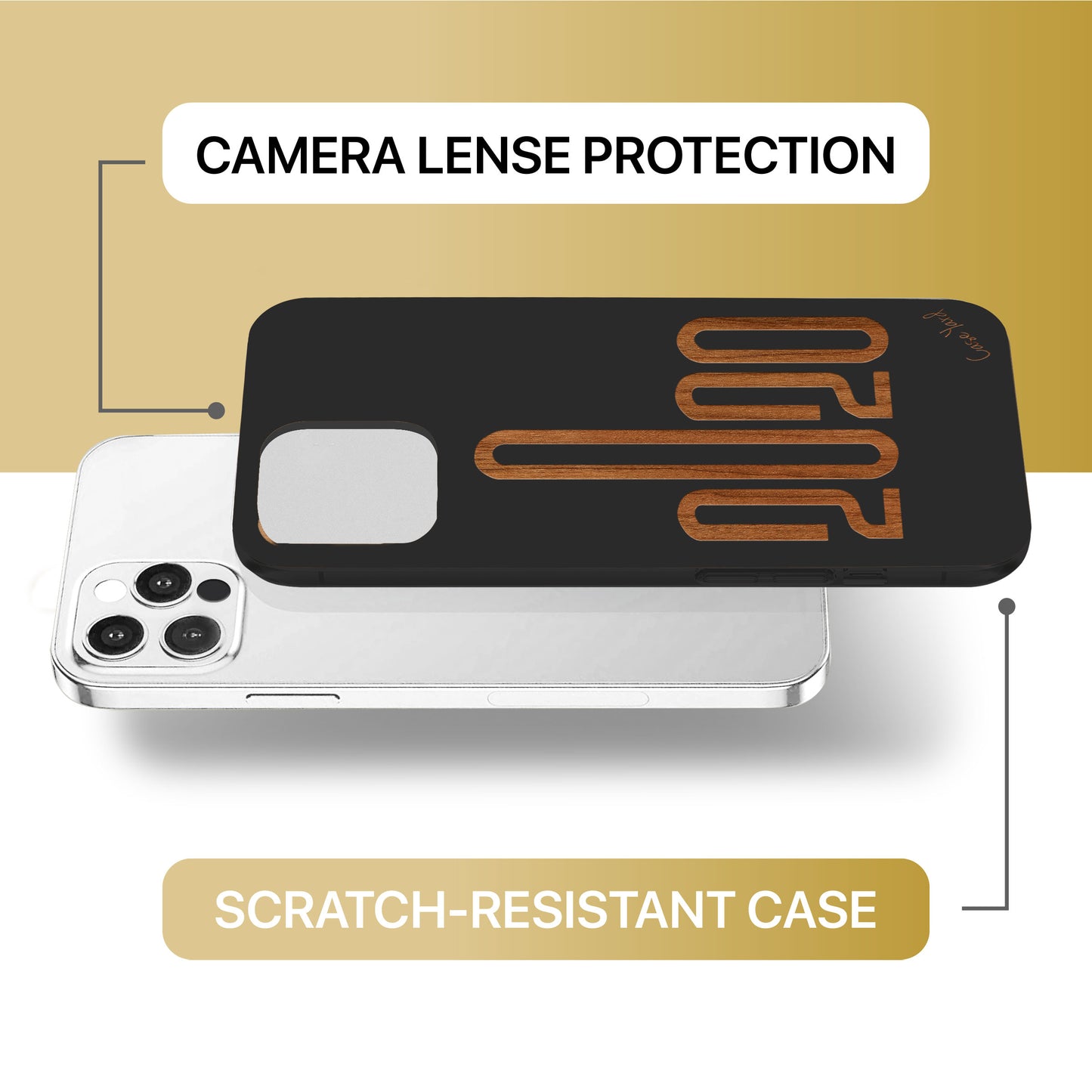 2020 Wooden Laser Engraved Phone Case for iPhone & Samsung Phones