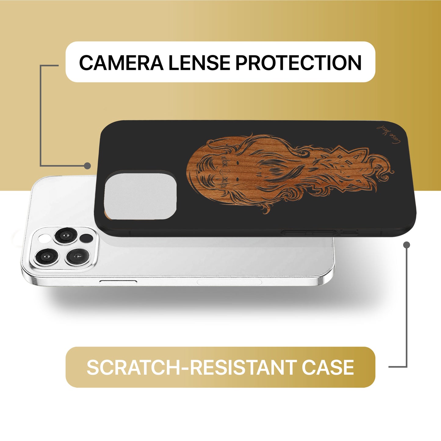 Svarog Wooden Laser Engraved Phone Case for iPhone