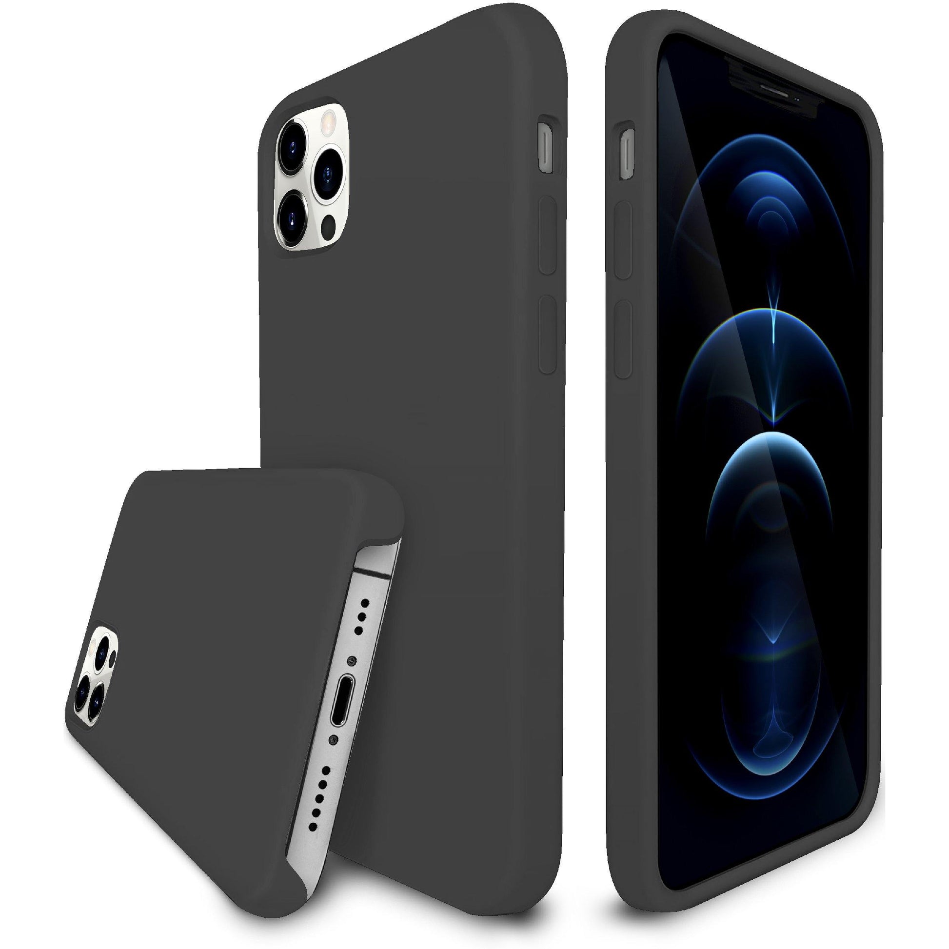 Silicone Case for iPhone 12 / 12 Pro 6.1-inch, Slim Fit Shockproof Protective Rubber Phone Cover - Case Yard USA