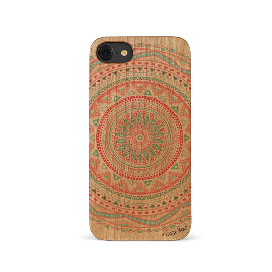 Feathers UV Colored Wood Phone Case for iPhone