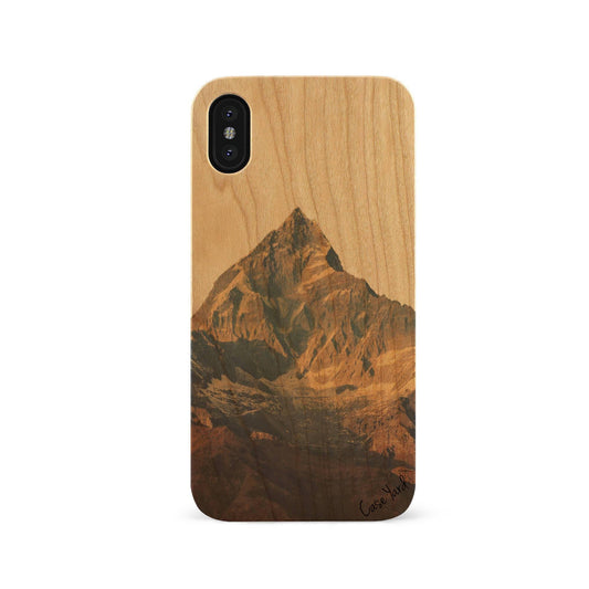Himalayas UV Colored Wood Phone Case for iPhone