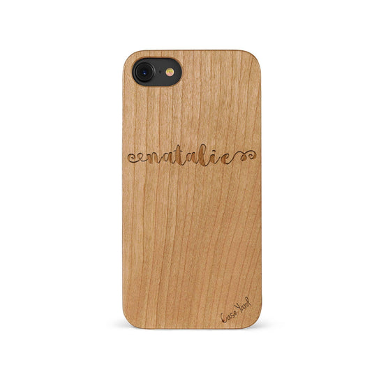 Personalized Custom A5 Wooden Laser Engraved Phone Case