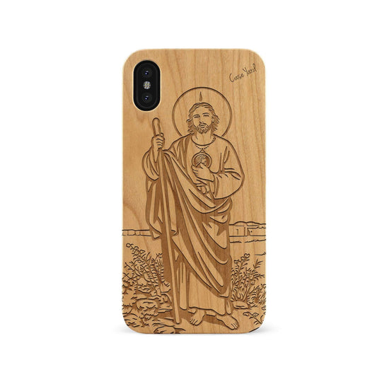 St Jude Wooden Laser Engraved Phone Case