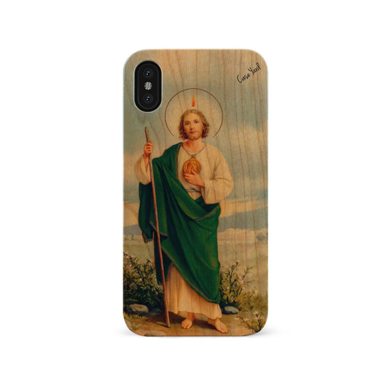 St. Jude UV Colored Wood Phone Case for iPhone