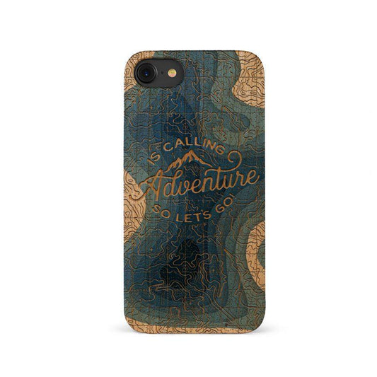 Adventure is Calling UV Colored Wood Phone Case for iPhone
