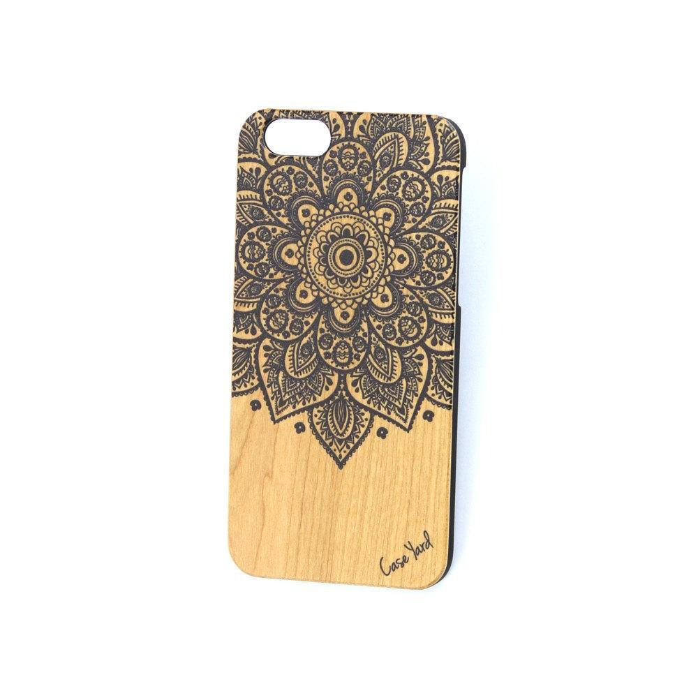 Navy Lara Mandala UV Colored Wood - Case Yard USA