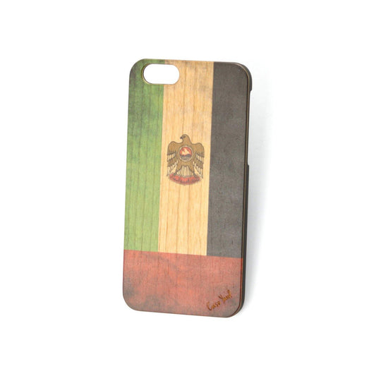Flag UAE UV Colored Wood Phone Case for iPhone