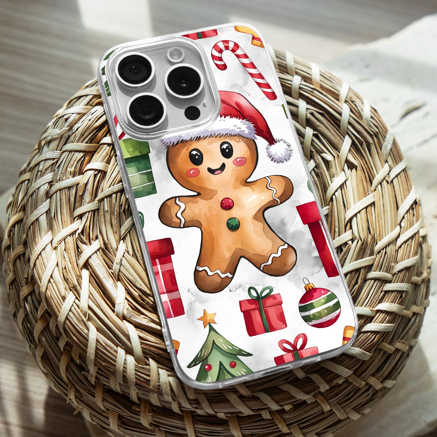 Gingerbread TPU Clear Case for iPhone & Samsung Phones