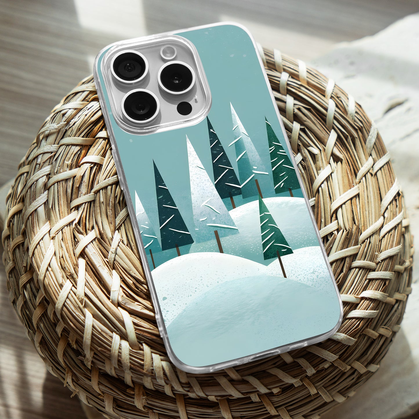 Snowy Mountain TPU Clear Case for iPhone & Samsung Phones