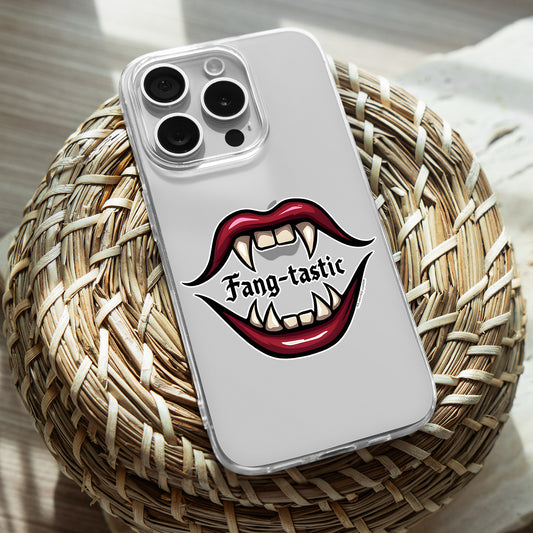 Vampire Fangs TPU Clear Phone Case for iPhone & Samsung Phones