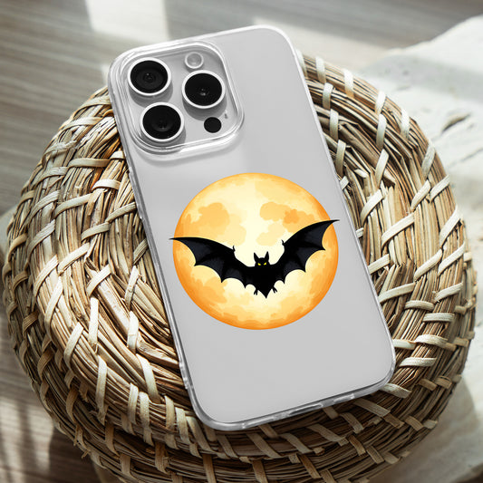Glowing Full Moon TPU Clear Phone Case for iPhone & Samsung Phones