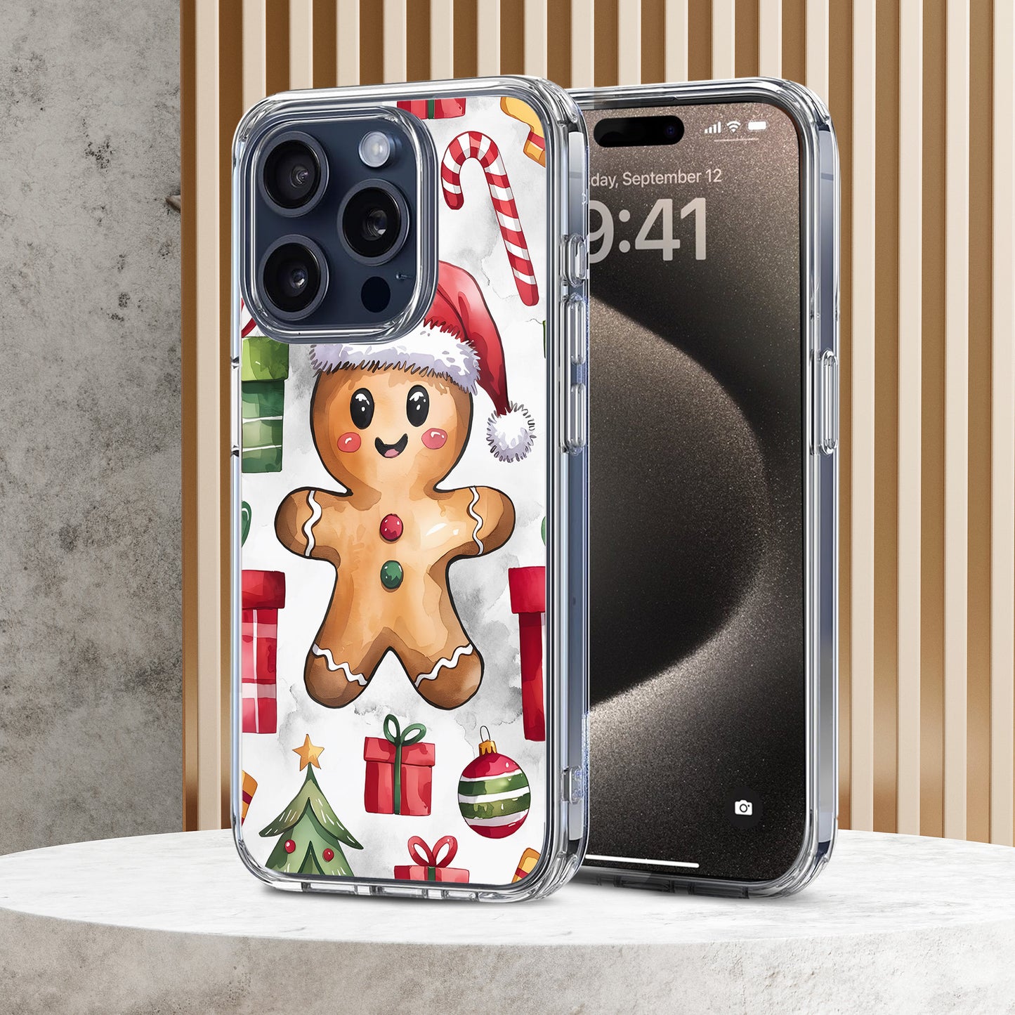 Gingerbread TPU Clear Case for iPhone & Samsung Phones