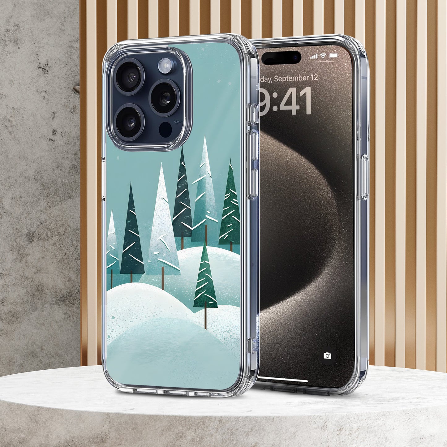 Snowy Mountain TPU Clear Case for iPhone & Samsung Phones